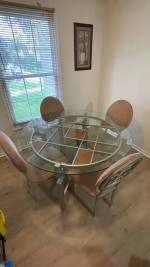Dining room table with chairs