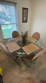 Dining room table with chairs
