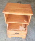 WOOD TABLE  24"x 28"x 24"high all wood