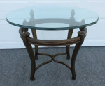 Metal and Glass Accent / End / Side / Table