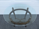 Metal and Glass Accent / End / Side / Table