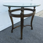 Metal and Glass Accent / End / Side / Table