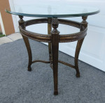 Metal and Glass Accent / End / Side / Table