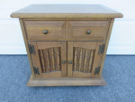 Solid Wood Nightstand / End Table with 1 Drawer and 1 Cabinet