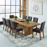 Zealand 9-piece Dining Table Set Acacia Veneers 2378
