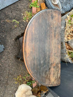 Antique Half Moon Side Table