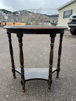 Antique Half Moon Side Table