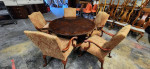 5 Ethan Allen armchairs and table (free delivery)