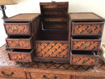 Decorative Wicker T.able and Storage Box