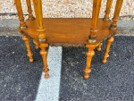 Louis XV Style Fruitwood and Onyx Top Side Table. Height 31” width 20”