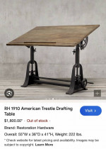 American Trestle Drafting Table