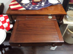 UNIQUE ANTIQUE LIBRARY TABLE W/WRITING DRAWER
