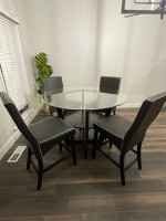 Glass high table
