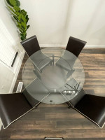 Glass high table