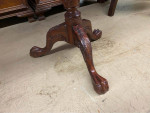 Chippendale Style Mahogany Tilt-Top Tea Table. Height 29”. Diameter 28