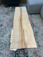 Custom live edge, Maple, Coffee Table