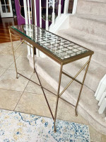 Antique gold console table