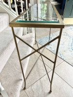 Antique gold console table