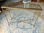 Antique gold console table