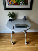 Herman Miller Compact Desk Table on Wheels for Small Spaces