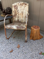 Cedar stump table