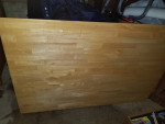 Kitchen Table - All Hardwood- Collapse for 4 chairs, or Expand for 6