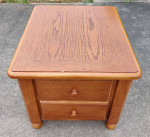LARGE Solid Wood Nightstand/End Table