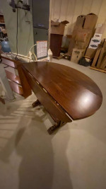 Drop leaf table gate leg solid wood dining or desk use