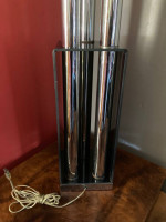 Mid Century Modern Lucite and Chrome Table Lamp