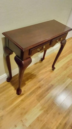 Console Table Entryway Table Wood Sofa Table. Brown red cherry finish