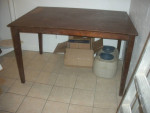 Wood Table solid chairs
