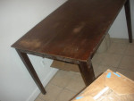 Wood Table solid chairs