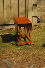 HEYWOOD WAKEFIELD "HARD ROCK" MAPLE "BUTTERFLY "SIDE TABLE