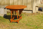 HEYWOOD WAKEFIELD HARD ROCK MAPLE "BUTTERFLY" SIDE TABLE