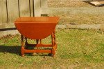 HEYWOOD WAKEFIELD HARD ROCK MAPLE "BUTTERFLY" SIDE TABLE