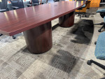 10' Conference Table in Mahogany Laminate Finish