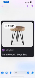 Solid Wood End Table