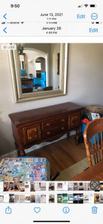 Buffet table