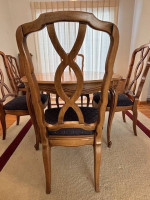 High quality solid wood dining set table and chairs