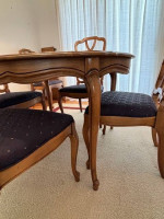 High quality solid wood dining set table and chairs