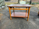 Mid Century Walnut Side Table. By Lane