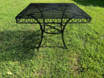 Beautiful Heavy Wrought Iron Patio Table OBO***