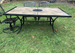Beautiful Aluminum/ Cast Aluminum Set Large Table & 6 Chairs *LOWERED