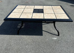 Beautiful Patio Set Tile Top Table, Side Table And 4 Chairs LOWERED