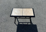 Beautiful Patio Set Tile Top Table, Side Table And 4 Chairs LOWERED