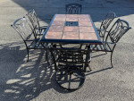 Beautiful Aluminum Patio Set Large Table and 6 Chairs *