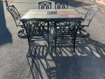 Beautiful Aluminum Patio Set Large Table and 6 Chairs *