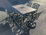 Beautiful Aluminum Patio Set Large Table and 6 Chairs *