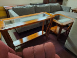 CONSOLE TABLE AND END TABLE SET $135
