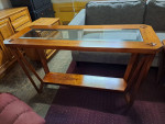 CONSOLE TABLE AND END TABLE SET $135